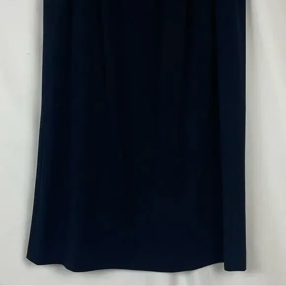 Nancy Bolen Black Embroidered Beaded Midi Skirt Size 14 - Picture 6 of 11